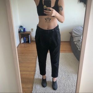 R13 CROSS FRONT JEANS WAXED BLACK